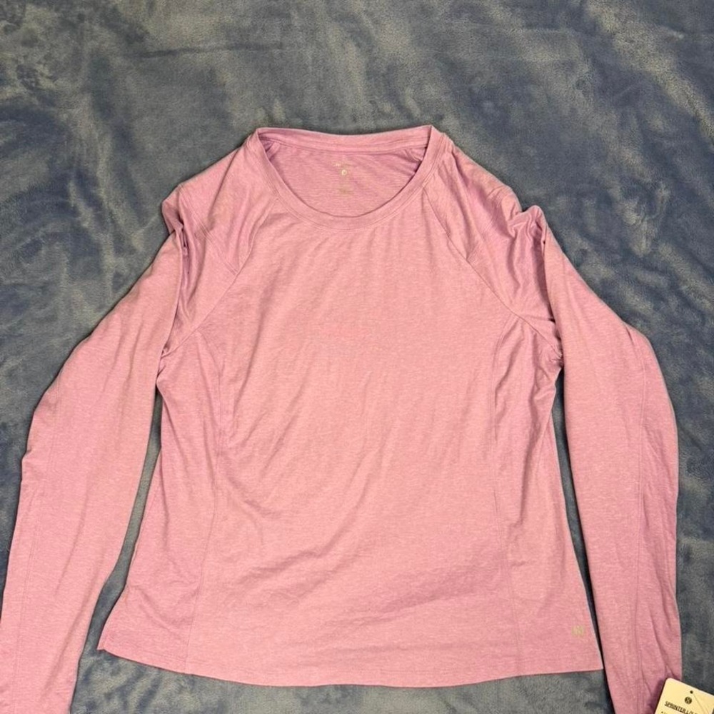 Layer 8 pink long sleeve top women Size M new‎